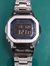 Montres Company 香港註冊公司(31年老店) 卡西歐 CASIO G-SHOCK 不鏽鋼 不鏽鋼錶帶 防震 200米防水 太陽能 光動能 GMW GMWB5000 GMWB5000D G