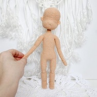 數位 Doll body 10 inch crochet pattern PDF in English Amigurumi basic doll body