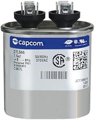 Genteq GENTEQ - C307L / 27L566 GE Capacitor Oval 7.5 uf MFD 370 Volt 27L566, 27L566S(Replaces Old GE