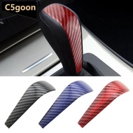 C5GOON Car Gear Shift Knob Sticker Trim Carbon Fiber Decoration Cover for BMW 3Series E87 E90 E91 E9