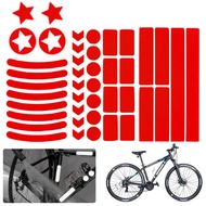 42Pcs Cycling Reflective Decals Kits Bike Art Decor Bicycle Frame Stickers Decals Cycling DIY Sticke