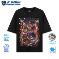 Buggy Cotton T-shirt (One Piece), Genuine Cotton Fabric 250gsm, Oversize Form From 40-95kg, B Tshirt
