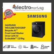 SAMSUNG WD12BB704DGBSP Bespoke AI™ Front Load Washer  Dryer with AI  Ecobubble™ 12/8kg