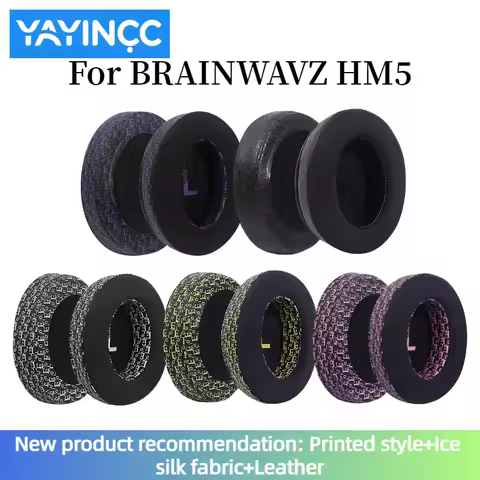 YAYINCC Replacement Printed ice silk fabric Ear Pad for ATH-MSR7b M20X M50X, M40X M30X SONY MDR-7506