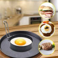 Nonstick Stainless Steel Handle Round Egg Rings Mould Mold Cooking Rings Omelette Kitchen Tool J7y7