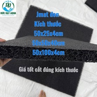 Glueless black Jmat type 50x25cm 50x50cm, 50x100cm, 100cm x100cm 3.8cm thick koi pond filter materia