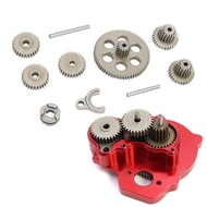 Steel Transmission Gear Complete Gearbox Gears Set For RC Crawler 1/24 1/18 FMS FCX24 Power Wagon K5