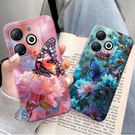 [SHARK CASE] Softcase ITEL A70 A60 A60S P40 S23 S23 PLUS Floral Motif - Itel Casing - Itel Cesing - 