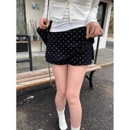 2-layer polka dot skirt with belt, qc product