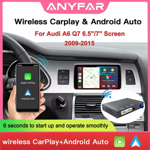 OEM Screen Upgrade Decoder Box for Audi A6,Q7 2009-2015 6.5"/7" Screen, MMI 3G with CarPlay & Androi