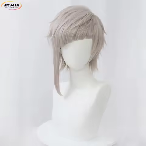 2025 Atsushi Nakajima Wig High Quality Short Lotus Gray Heat Resistant Synthetic Hair Anime Cosplay 