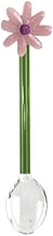 Keystone Flower Motif Glass Spoon Pink W 1.3 x D 0.7 x H 5.9 inches (3.3 x 1.8 x 15 cm) KI014717 Gla