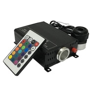 16W RGBW Fibre Optic Lighting With 24 Key RF Remote Controller Light Generator Optic Fiber Lights Engine