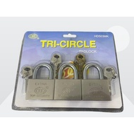 TRI-CIRCLE  PADLOCK HD503MK (3 PIECES)
