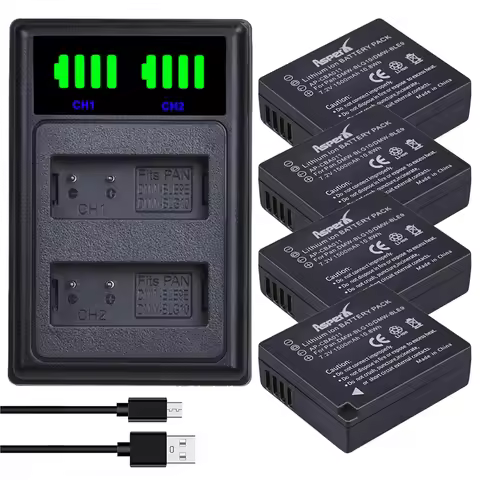 DMW-BLG10 BLG10E BLG10PP BLE9 BLE9E BLE9PP Bateria Battery +Charger For Panasonic Lumix DMC GF6 GX7 