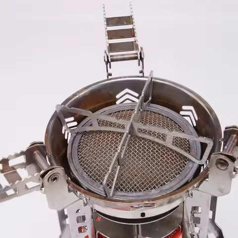 Outdoor gas stove bracket MSR stainless steel cross bracket folding bracket pot steaming rack insula