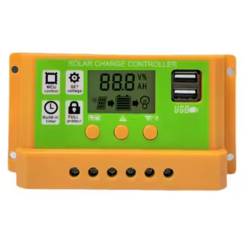 PWM Solar Charge Controller 30A PWM Solar Panel Controller Inverter Battery Intelligent Regulator Wi