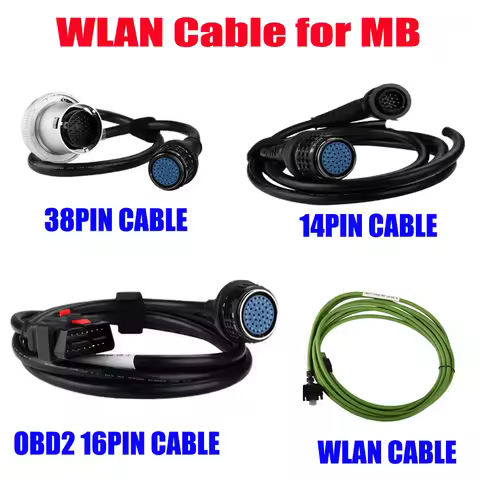 C4 OBD2 14PIN 8PIN 38PIN WLAN Cable for MB STAR C4 PLUS DOIP Connect Multiplexer Mb Star C4 Repair T