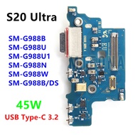 45W USB Type-C Port Charger Board Dock Connector Charging Flex Cable For Samsung Galaxy S20 Ultra 5G