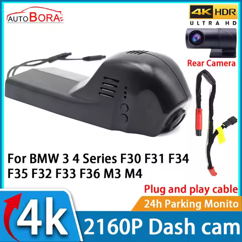 ZhuCamX Car Video Recorder Night Vision UHD 4K 2160P DVR Dash Cam for BMW 3 4 Series F30 F31 F34 F35
