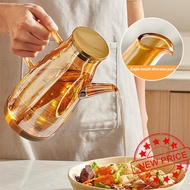 1000ml Glass Oil Jar Kitchen Household Oil Bottle Soy Jar Sauce Oil Large Vinegar Bottle A6m1