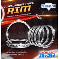 MOTORCYCLE STEEL RIM FOR 1.4X17 AND 1.6X17 1.85X17 1.6x18, PH DIAMOND, STEEL RIM