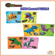 [DINO MECARD] Dinosaur Mecard First Level Puzzles/jigsaw puzzles (2pcs)