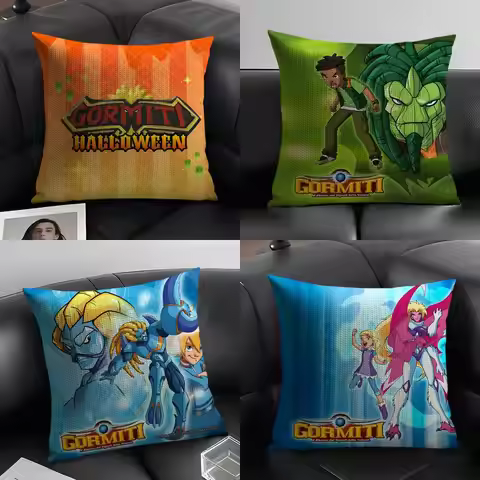 Classic Cartoon Anime G-Gormiti che miti 2 Linen Cushion Covers For Decorative Sofa Home Pillows Cas