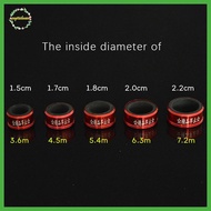 EPMN> 1pcs Aluminum Alloy Fishing Rod Anti-skid Stop Ring Pole Sleeve Metal Rod Clip O-shaped Ring F