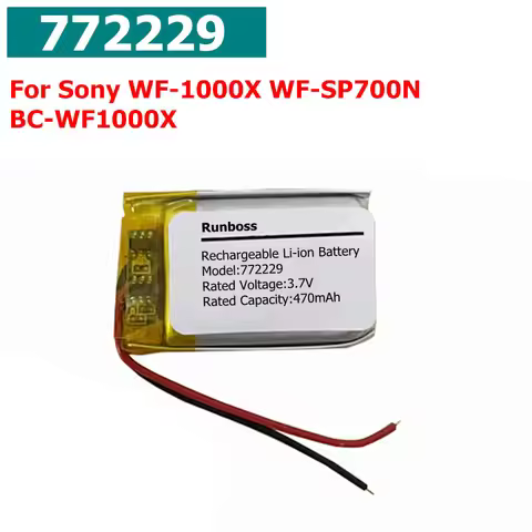 Wireless Headset Battery For Sony WF-1000X WF-SP700N BC-WF1000X Charging Case Bluetooth Earphone 772