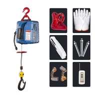 เครื่องกว้านไฟฟ้า 3 in 1 500kg รีโมทคอนโทรลไร้สาย 7.6m 220 โวลต์รอกไฟฟ้าแบบพกพา 1500W ลิฟท์เหนือศีรษ