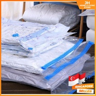 [SG in Stock] Vacuum storage bag for travel Seal Compression For Clothing Pump  Space Saving Compression Bag Air Pump Travel Home Organisation Multi-size and multi-specification