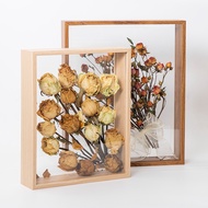 3d photo frame, photo frame for making dried flowers, size a4 20x30x5cm. Decorative frame with 2 cle