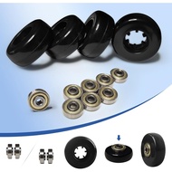 Luggage Wheels Replacement Kit 4PC Dia 1.8in/45mm Thick 0.71in/18mm PU Wheels with ABEC-7 Carbon Ste