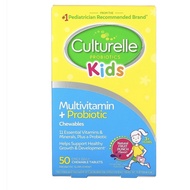 (exp:4/25) Kids, Probiotics, Multivitamin + Probiotic, 3+ Years, Natural Fruit Punch, 50 Chewable Tablets