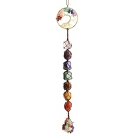 Tree of Life Chakra Stones Healing Crystals Feng Shui Hanging Ornament 7 Chakra Wall Ornaments Medit