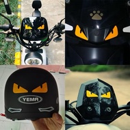 [4PCS]FENDI MONSTER CAR STICKER FOR BUMPER STICKER CERMIN STICKER DESKBOARD STICKER MOTOR Monster ey