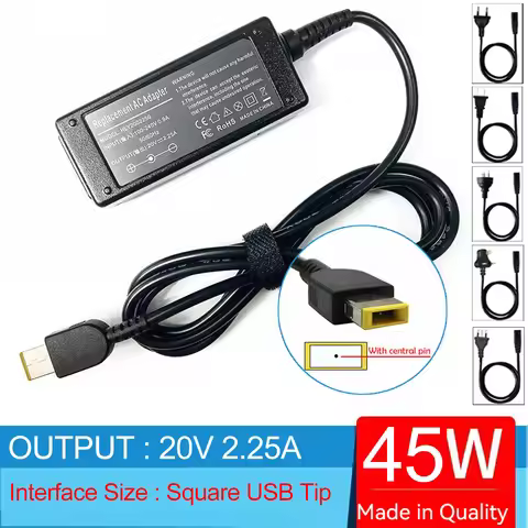 20V 2.25A Laptop AC Adapter Charger for Lenovo IdeaPad 500S-14ISK 500-14ISK 300S-11ISH 500S-15ISK 50