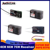 RadioLink 4CH 6CH 7CH 2.4G Receiver R4FGM R6F R6FG R7FG Gyro for Transmitter Remote Controller RC Car Boat Vehicle Model Parts