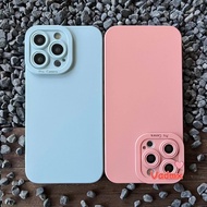Soft Matte Case For iPhone 14 Pro Max 14 Plus 13 13 Pro Liquid Silicon Case Candy Color Full Cover C