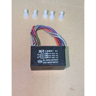 CBB61 Celling Fan Speed capacitor 2uF+2uF+4uF 5 Wires
