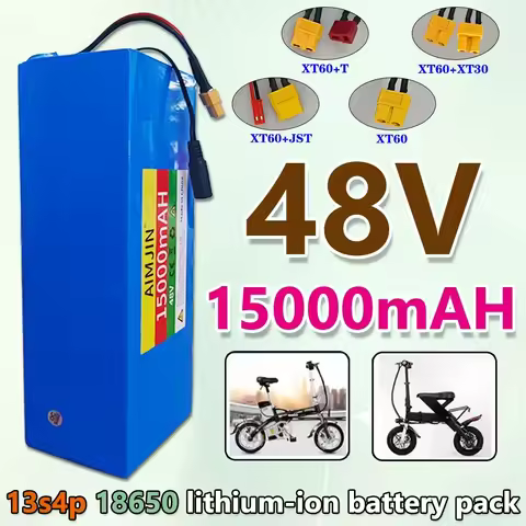 13S4P lithium battery 48V 15AH 18650 500W battery For various electronic devices and transportation 