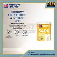 5L Nippon Paint 5400 Sealer Nippon Wall Sealer Paint 5400 Cat Sealer Nippon Sealer 5400 Nippon 5400 