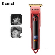 Kemei 0mm Hair Trimmer Barber Hair Clipper Hair Cutting Machine Tblade Beard Shaving Machine Electri