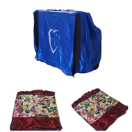05 TV Cover 21 INCH TO 24 INCH Maroon Flower Motif
