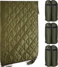 Barydat 3 Pack Woobie Military Poncho Liner 80 x 60 Inch Waterproof Thermal Insulated Army Blanket w