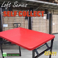 3v Banquet Table,Plastic Table Top with 25mm Square metal leg - / Plastic Table Top / Meja Lipat - 4