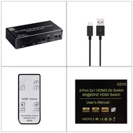 ABJKO 2 port HDMI 2.0 audio extractor for PS5 4K 60Hz 5.1Ch HDMI2.0b HDMI ARC Switch with audio tosl