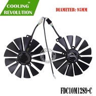 FDC10M12S9-C 12V 0.25AMP 95mm VGA Fan For ASUS STRIX RX470 RX570 RX580 GTX 1050Ti GTX 1070 Ti Gaming 4PIN 13 blades Cooling Fan Cooling Fans