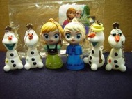 cubee~Disney 熱門卡通 冰雪奇緣 Anna 安娜 Elsa 艾莎 公主 雪女王 雪人 雪寶(一套6隻)